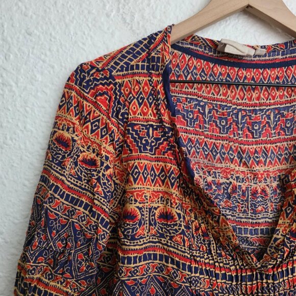 Vanessa Virginia x Anthropologie Mahdia Boho Peasant Elephant Blouse Size 2 - Picture 5 of 9